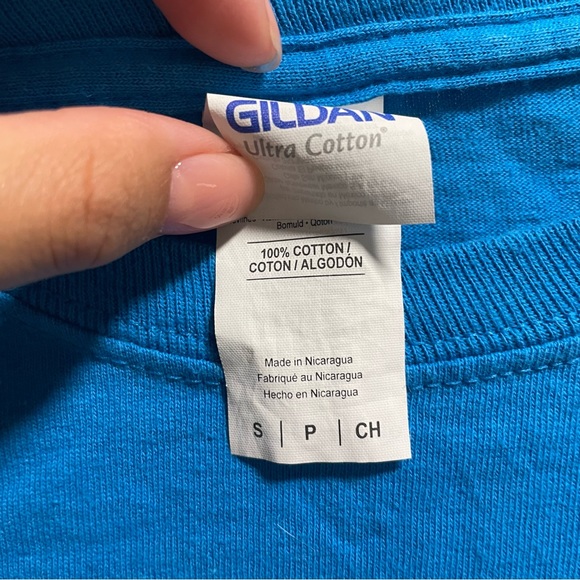 BILLIE EILISH BLOHSH OFFICIAL MERCH don’t smile at me blue longsleeve SIZE SMALL - Picture 8 of 8